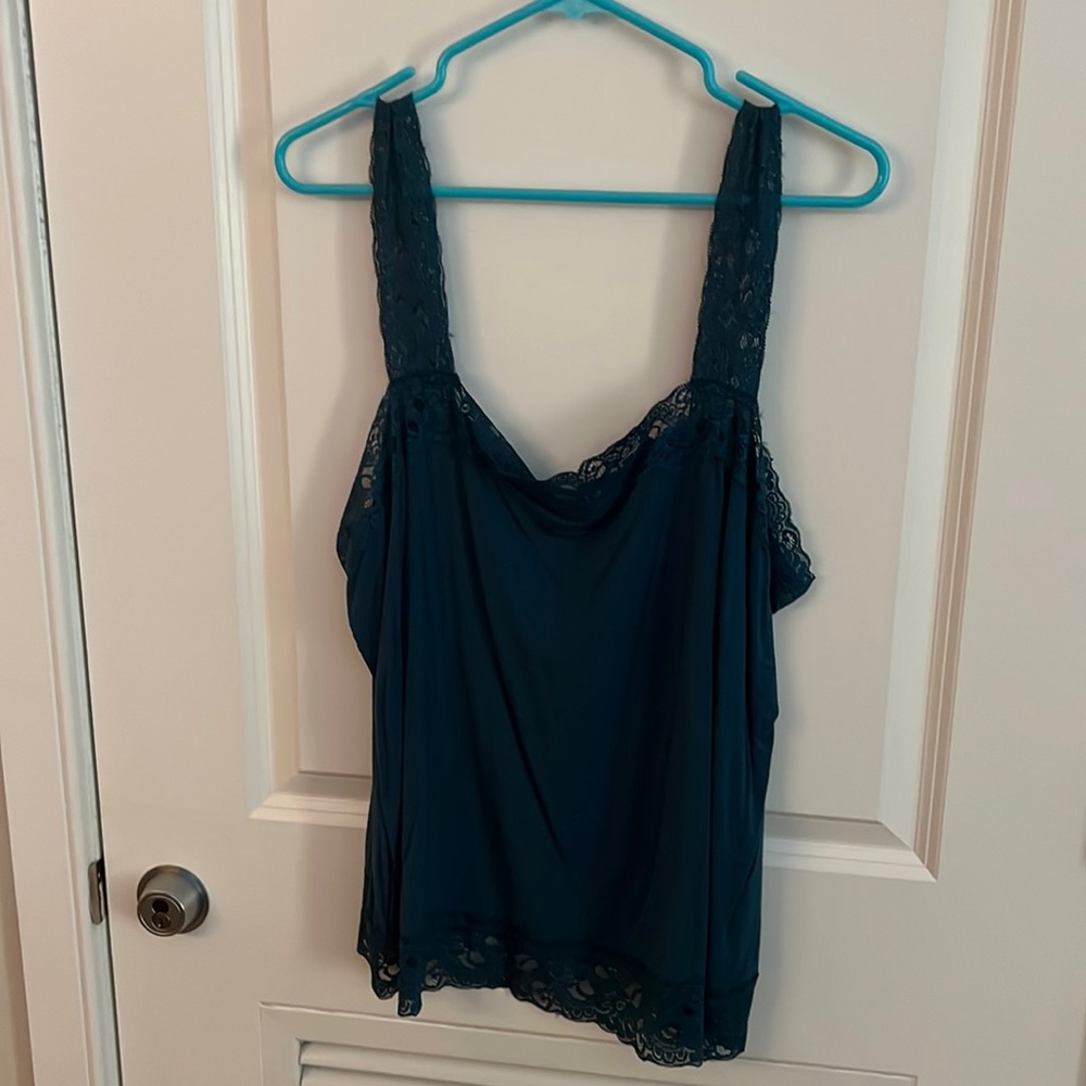 Teal blue Halogen Tank Top
